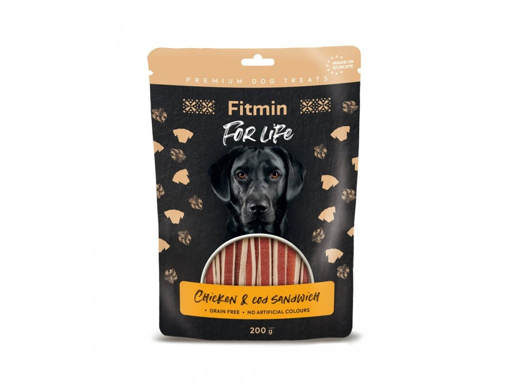 Fitmin For Life Chicken Cod Sandwich Treat for Dogs 200 g