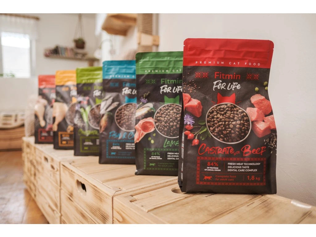 Fitmin For Life Krmivo pre mačky s rybou a kuracím 1,8 kg