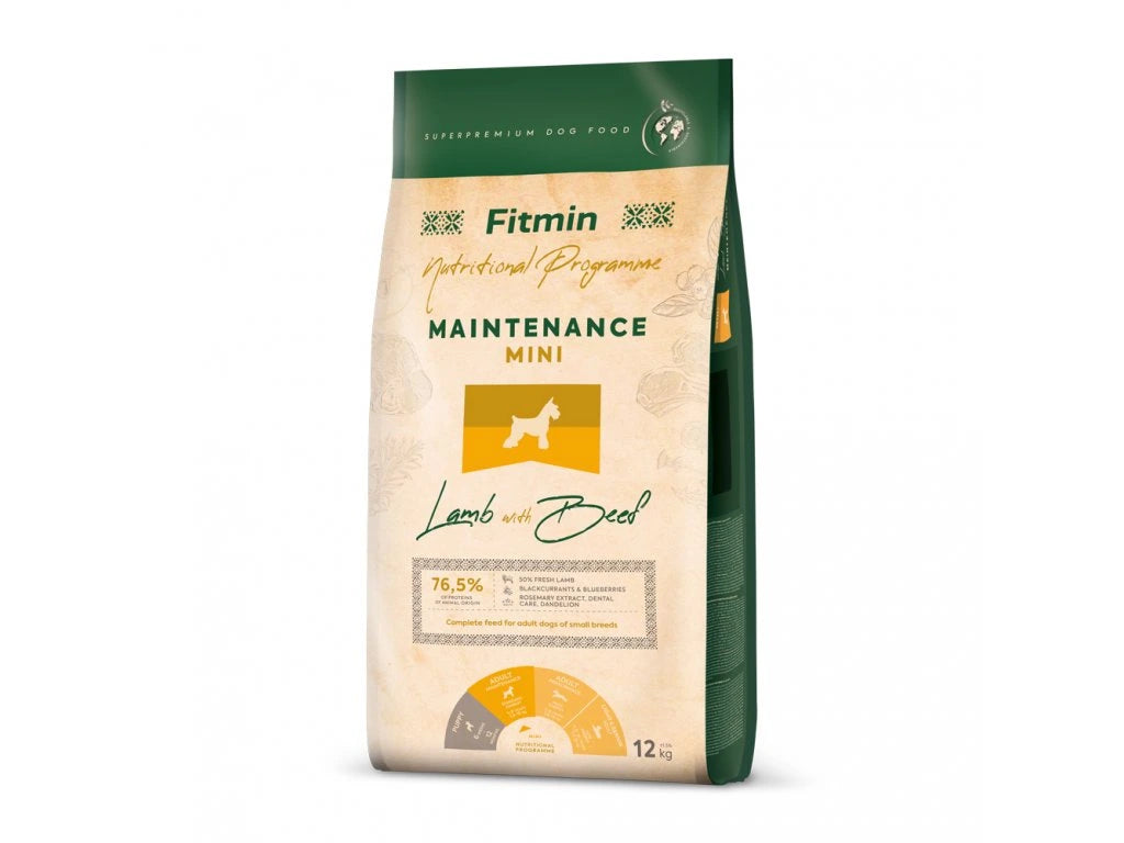 Fitmin Mini Maintenance Lamb with Beef dog food 12 kg