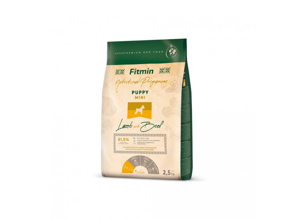 Fitmin Mini Lamb with Beef krmivo pre šteňatá 2,5 kg