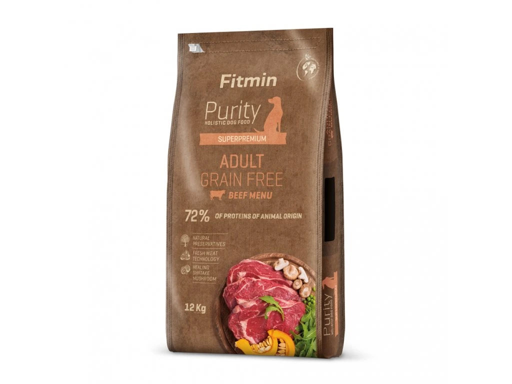 Fitmin Purity Adult Beef Grain Free krmivo pre psov 12 kg