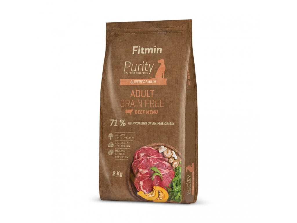 Fitmin Purity Adult Beef Grain Free krmivo pre psov 2 kg