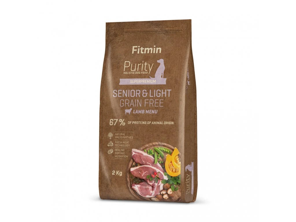 Fitmin Purity GF Senior & Light Lamb dog food 2 kg