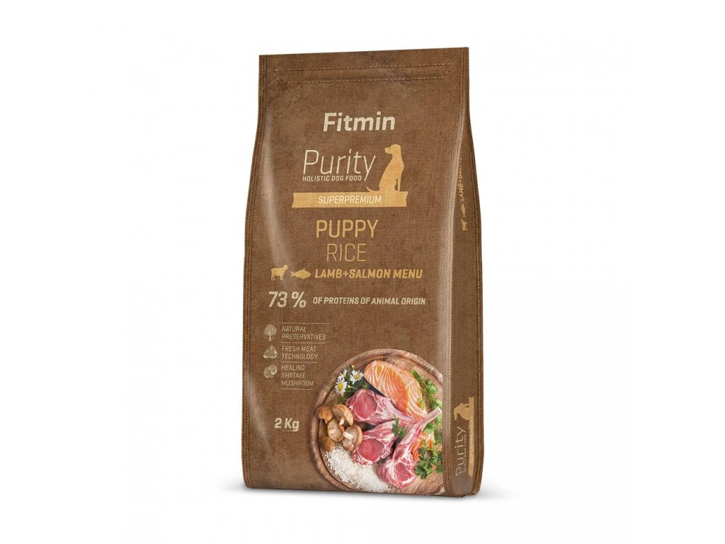 Fitmin Purity Puppy Lamb & Salmon Rice krmivo pre šteňatá 2 kg