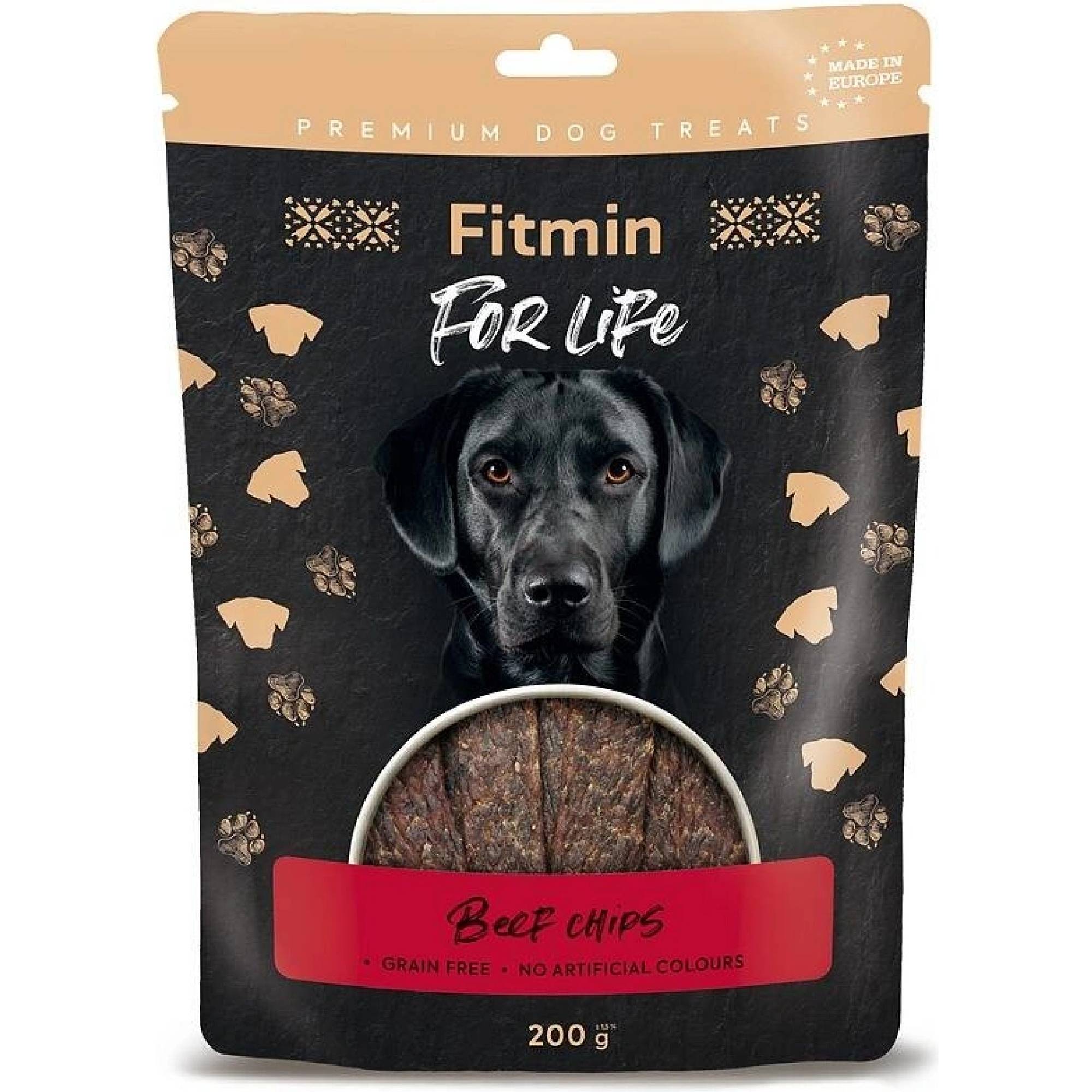 Fitmin For Life dog treat beef chips 200 g