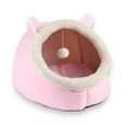 Modern cat house with soft bedding, providing a cozy and private space for your feline friend.